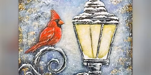 \u2744\ufe0f\u2728 Holiday Cardinal Lamplight Paint Night \u2728\u2744\ufe0f