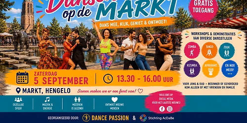 Dansen op de Markt, Gratis toegang!