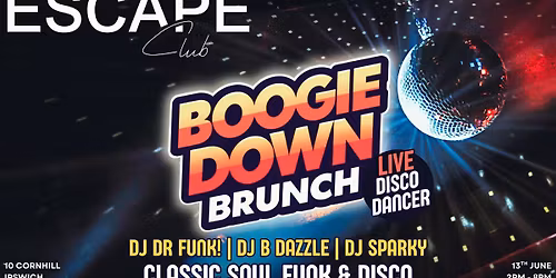 BOOGIE DOWN BRUNCH \u2013 Classic Soul, Funk &amp; Disco Party!