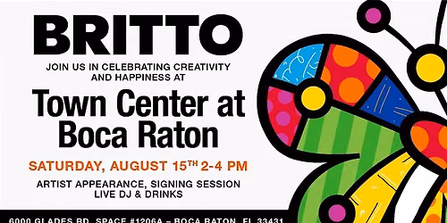 Meet Romero Britto | Exclusive Artist Appearance & Signing | Boca Raton