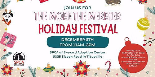 Five Friends Animal Rescue at Holiday Festival hosted by SPCA of Brevard