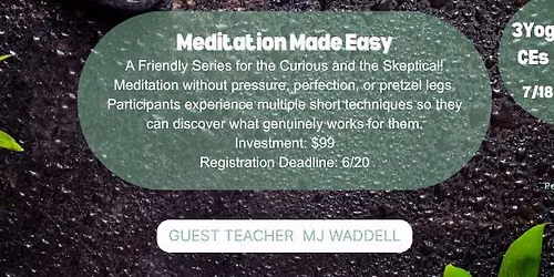 Meditation Made Easy