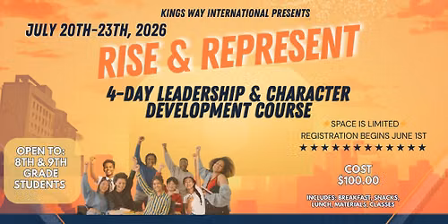 Rise & Represent Leadership & Character Development Course