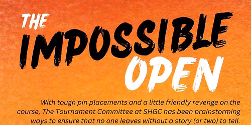 The Impossible Open Golf Tournament 