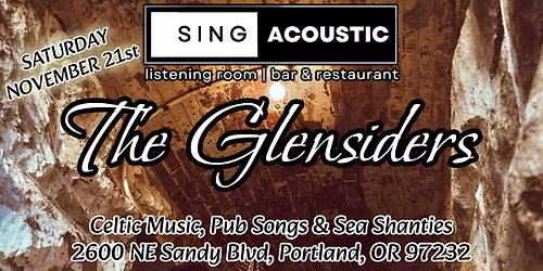 The Glensiders: Celtic Music, Pup Songs & Sea Shanties