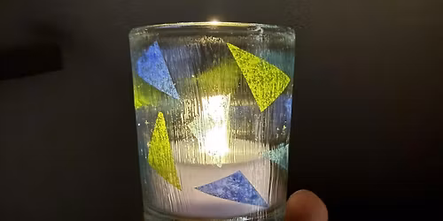 Candle Holder Decoupage Upcycling Workshop