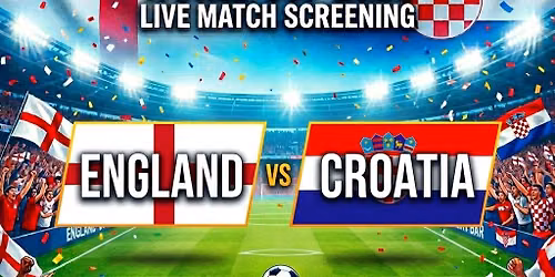 England V Croatia LIVE at The Potters Bar