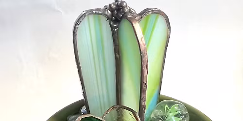 Stained glass cactus making workshop