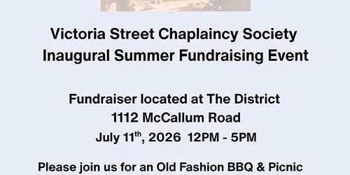 Victoria Street Chaplaincy Society Summer Fundraising Event 