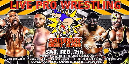 Live Pro Wrestling: ASWA Saturday Night Slam 2026!