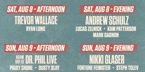 Great Outdoors Comedy Festival - 3 Day Pass