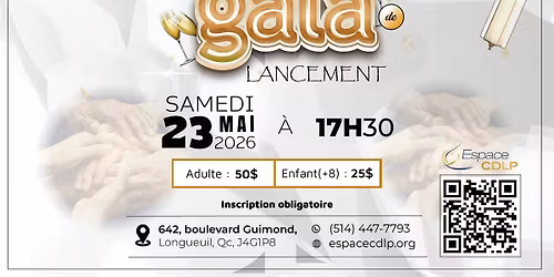 D\u00eener-gala de lancement Espace CDLP
