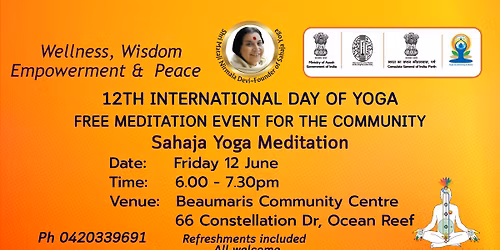 International Day of Yoga - Sahaja Yoga Meditation