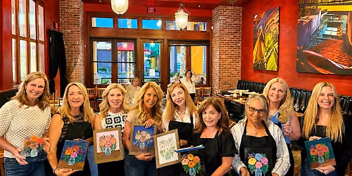 Paint Flowers on Glass Night - July 16