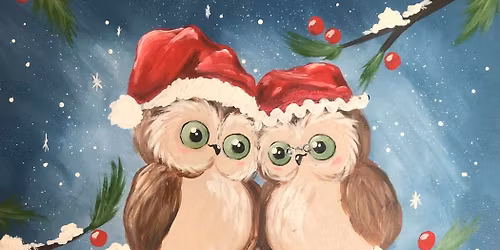 Paint and Sip: Vintage Christmas Owls