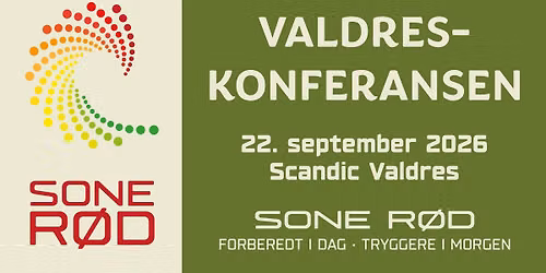 Valdreskonferansen 2026: Sone r\u00f8d 