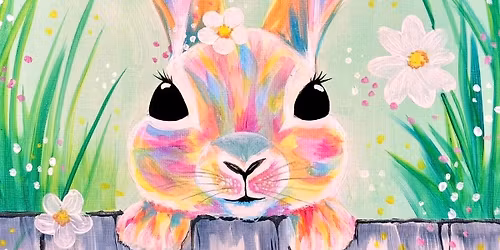 Norfolk Paint Parties family event "Easter Rainbow Rabbit'
