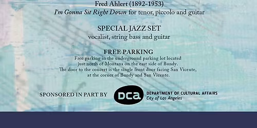 Join CMP on Saturday, May 30th for a Free Concert!