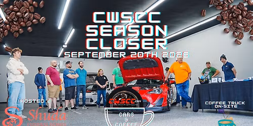2026 CWSCC Season Closer Cars & Coffee