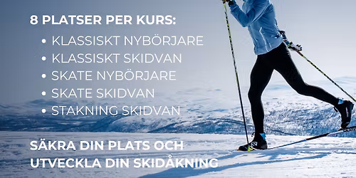 Skidkurs i Lule\u00e5 - Klassiskt \/ Skate \/ Stakning