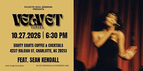 Velvet Verses (Live Music & Spoken Word) Feat. Sean Kendall - 10\/27
