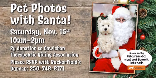 Pet Photos with Santa!