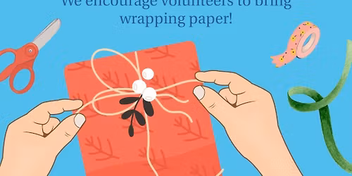 End of Year Cheer Gift Wrapping Party at New American Pathways!