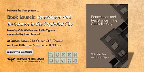 Book Launch: Renoviction and Resistance in the Capitalist City