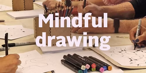 Mindful drawing: Tegn og lyt for voksne
