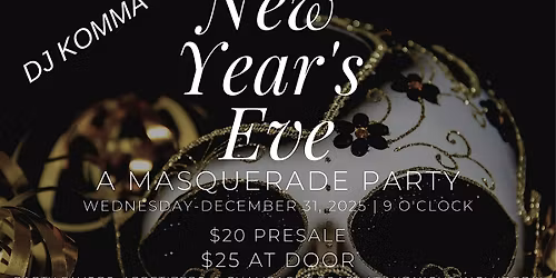 New Years Eve ~ A Masquerade Party