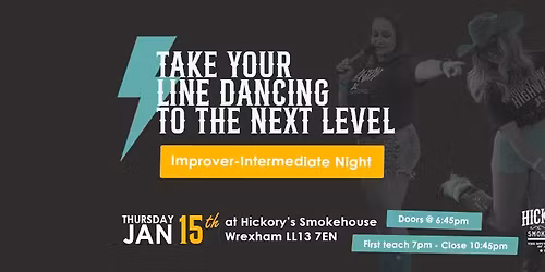 Improvers Line Dance Class & Social with Katie & Maz | WREXHAM