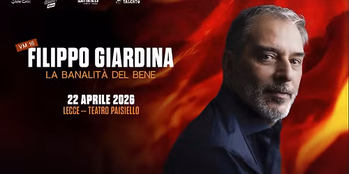 Filippo Giardina Live - stand up comedy show al Teatro Paisiello