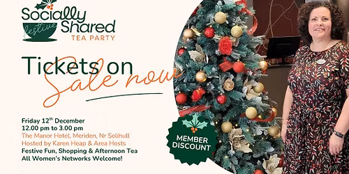 Socially Shared Festive Afternoon Tea Party and Shopping Event