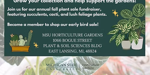 Eleventh Annual Houseplant & Succulent Sale 