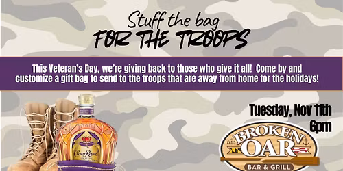 Project Purple - Stuff the bag for the troops
