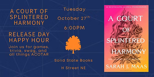 A Court of Splintered Harmony Release Day Happy Hour