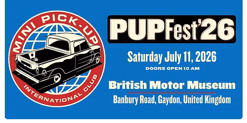PUPFest 2026 by Mini Pick-up International Club
