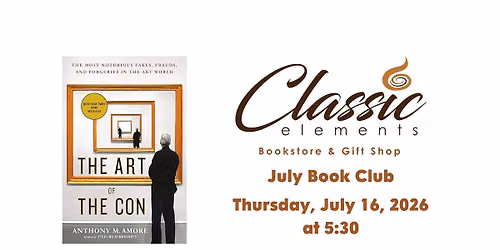 July 2026 Book Club - The Art of the Con by Anthony M. Amore