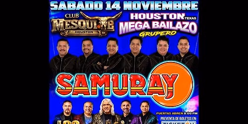 Mega Bailazo Grupero Samuray 