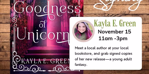 Book Signing: Kayla E. Green