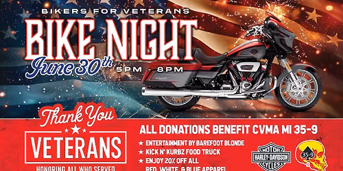 Bikers For Veterans Bike Night