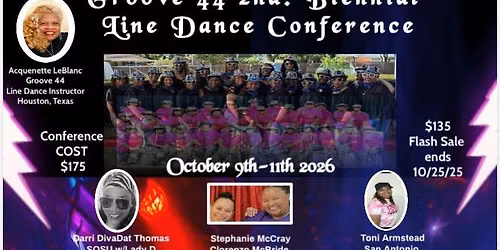 GROOVE 44 - IT\u2019S A GROOVE THANG!! 2nd BIENNIAL LINE DANCE CONFERENCE 
