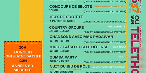 TELETHON DE LA PICARDIE DES CHATEAUX 2025