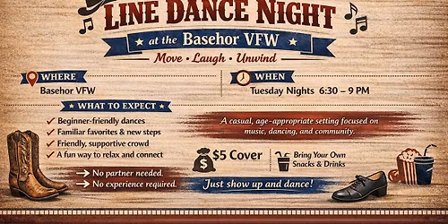 Line Dancing at the Basehor VFW