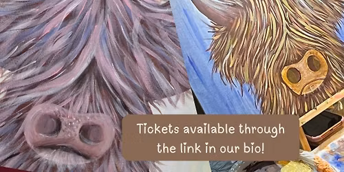 Paint Angus the Highland Cow - The Dog Inn - Belthorn