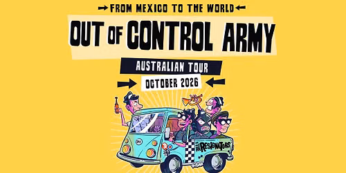 The Amazing Out Of Control Army Bring First Ever Australian Tour to Ballarat at Volta
