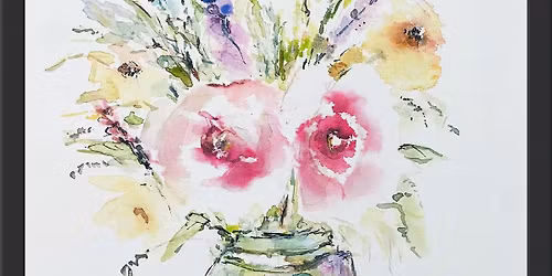 Adult Watercolor Study Group - Flower Vase Impressions