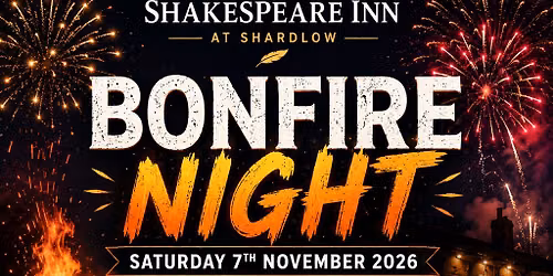 Bonfire Night at The Shakespeare Inn
