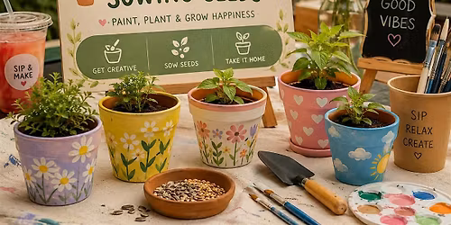 Sip & Make: Flower Pot Painting & Seed Sowing Workshop