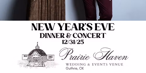 The Imaginaries New Years Eve Dinner & Concert @ Prairie Haven Events in Guthrie, OK